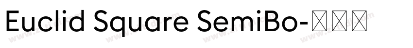 Euclid Square SemiBo字体转换